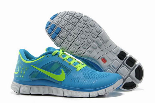 Nike Free Run 5.0 Womens Blue Green Sweden